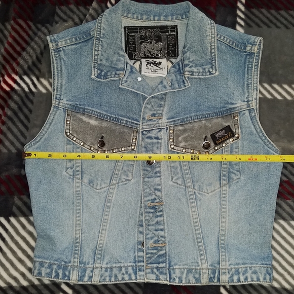 SOLD - Vintage denim vest jacket - Picture 6 of 6